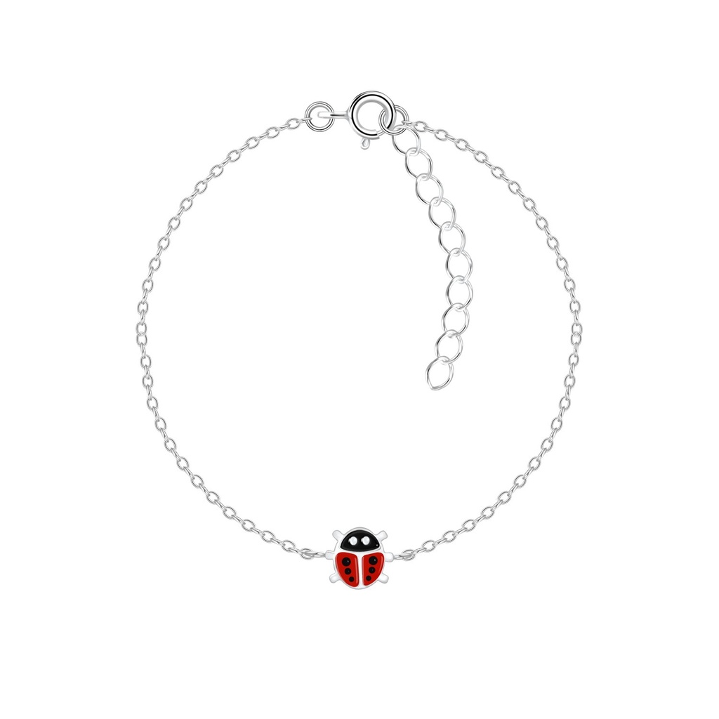 Silver Ladybug Bracelet