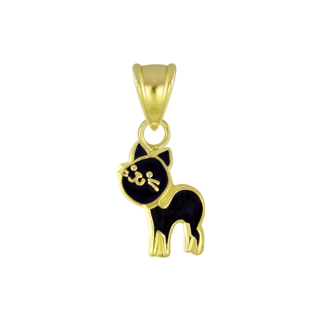 [10006841] Pendentif chat en argent