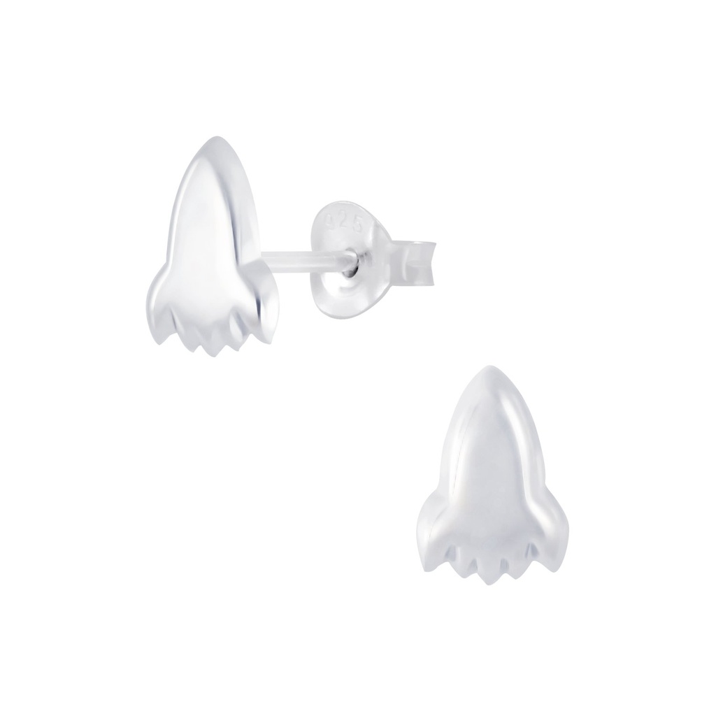 Puces d'oreilles fusée en argent