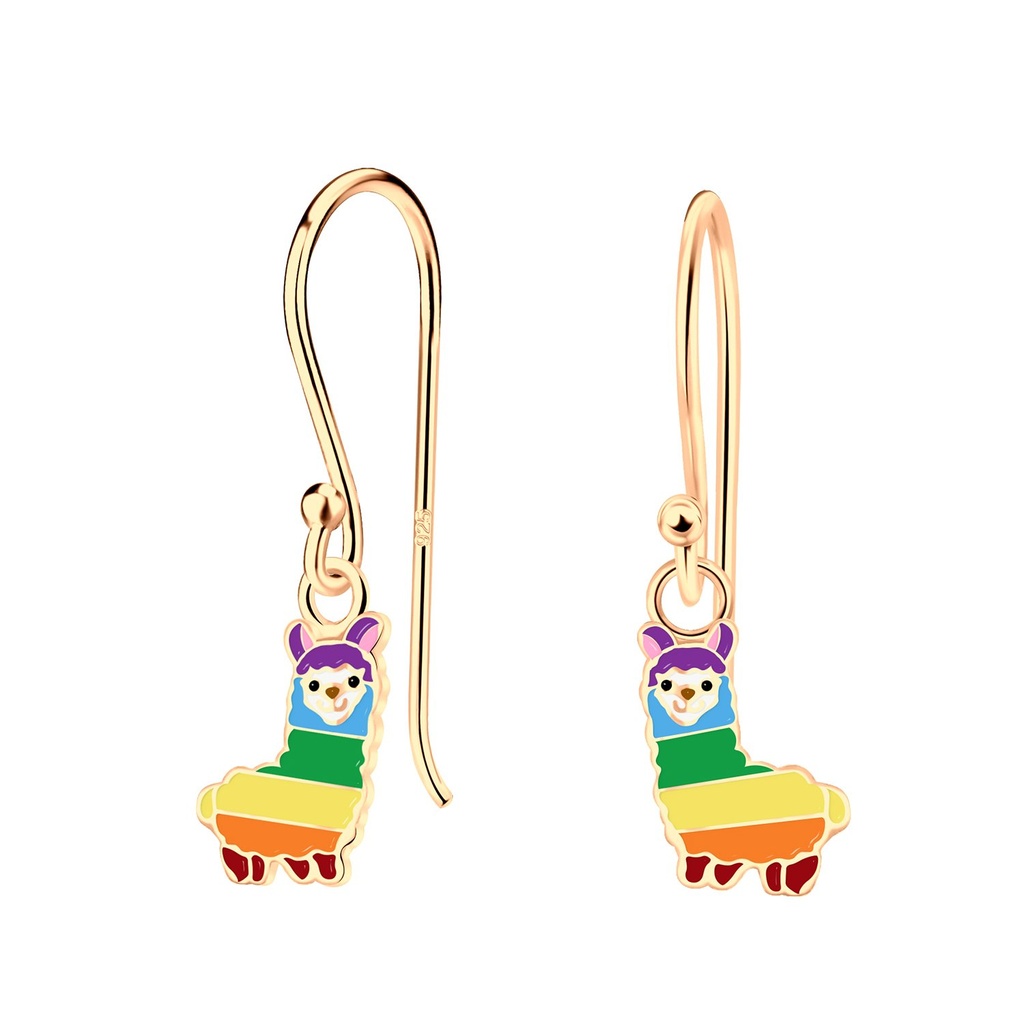 Boucles d'oreilles alpaga en argent