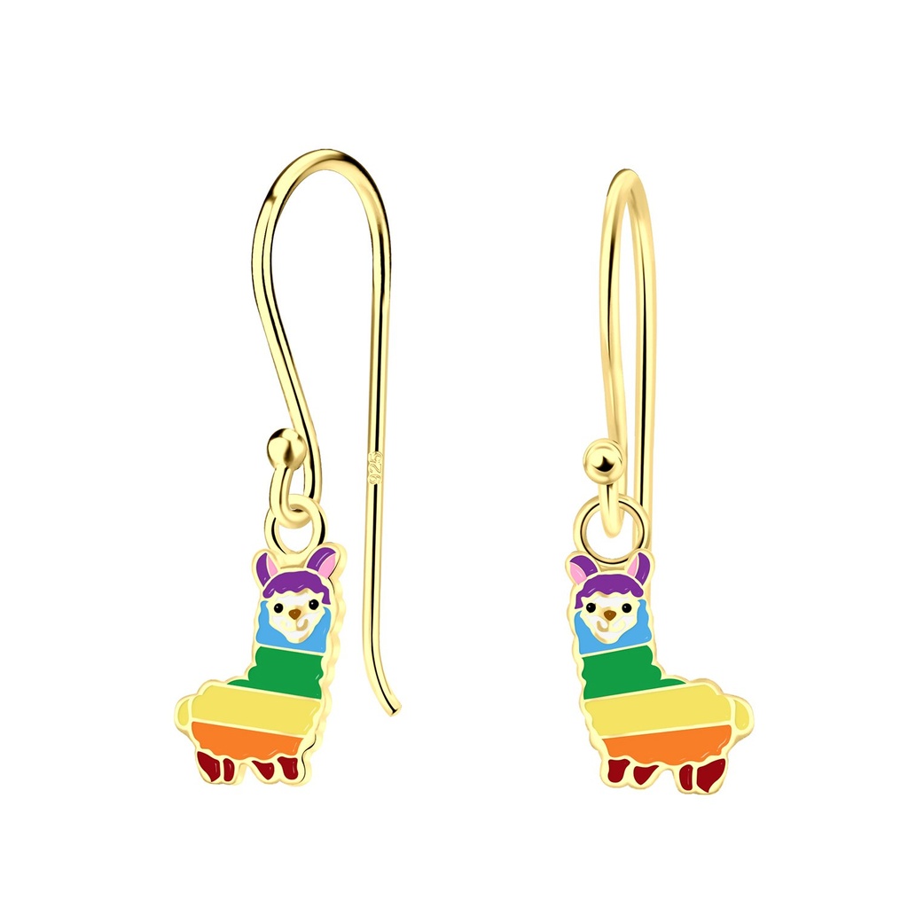 Boucles d'oreilles alpaga en argent