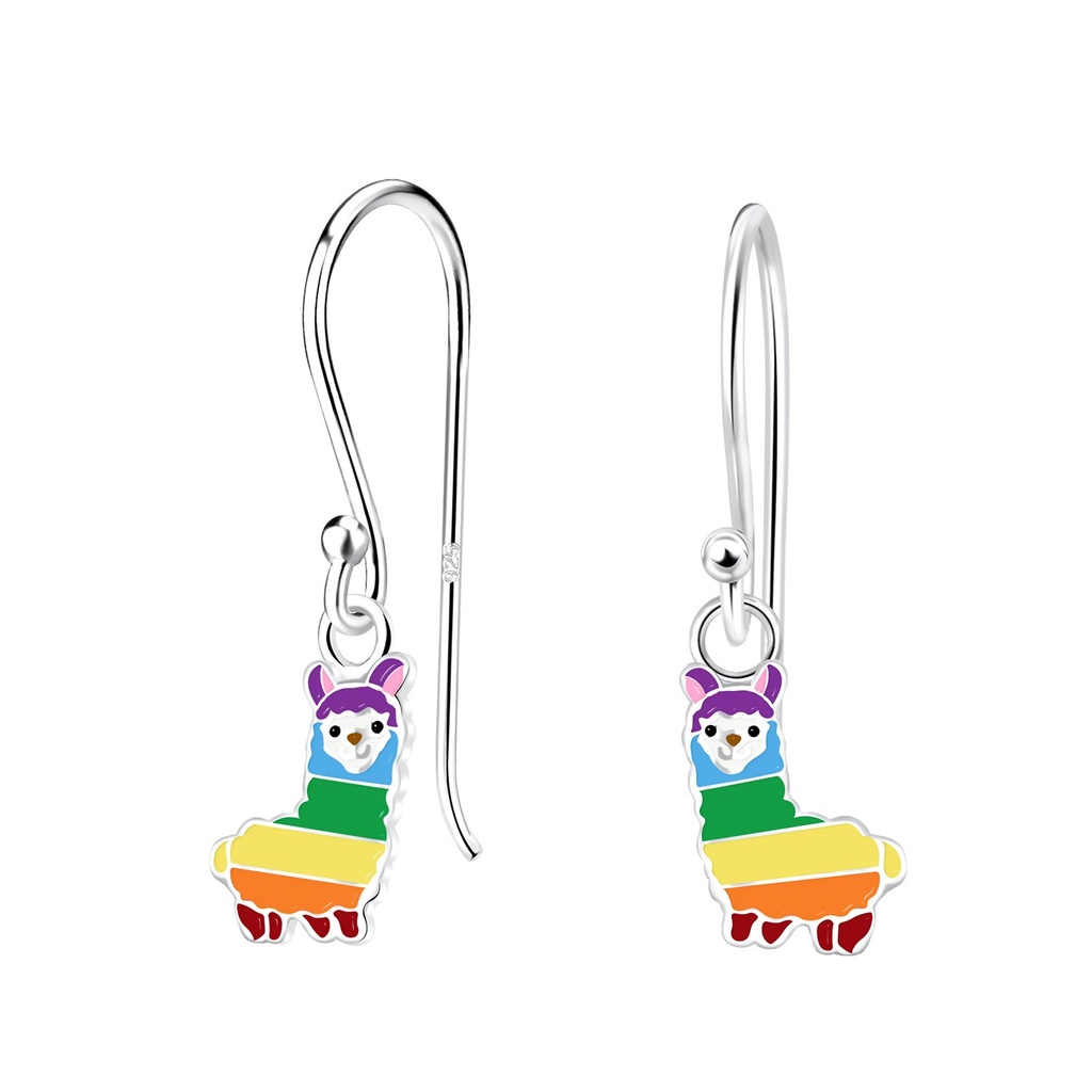 Boucles d'oreilles alpaga en argent