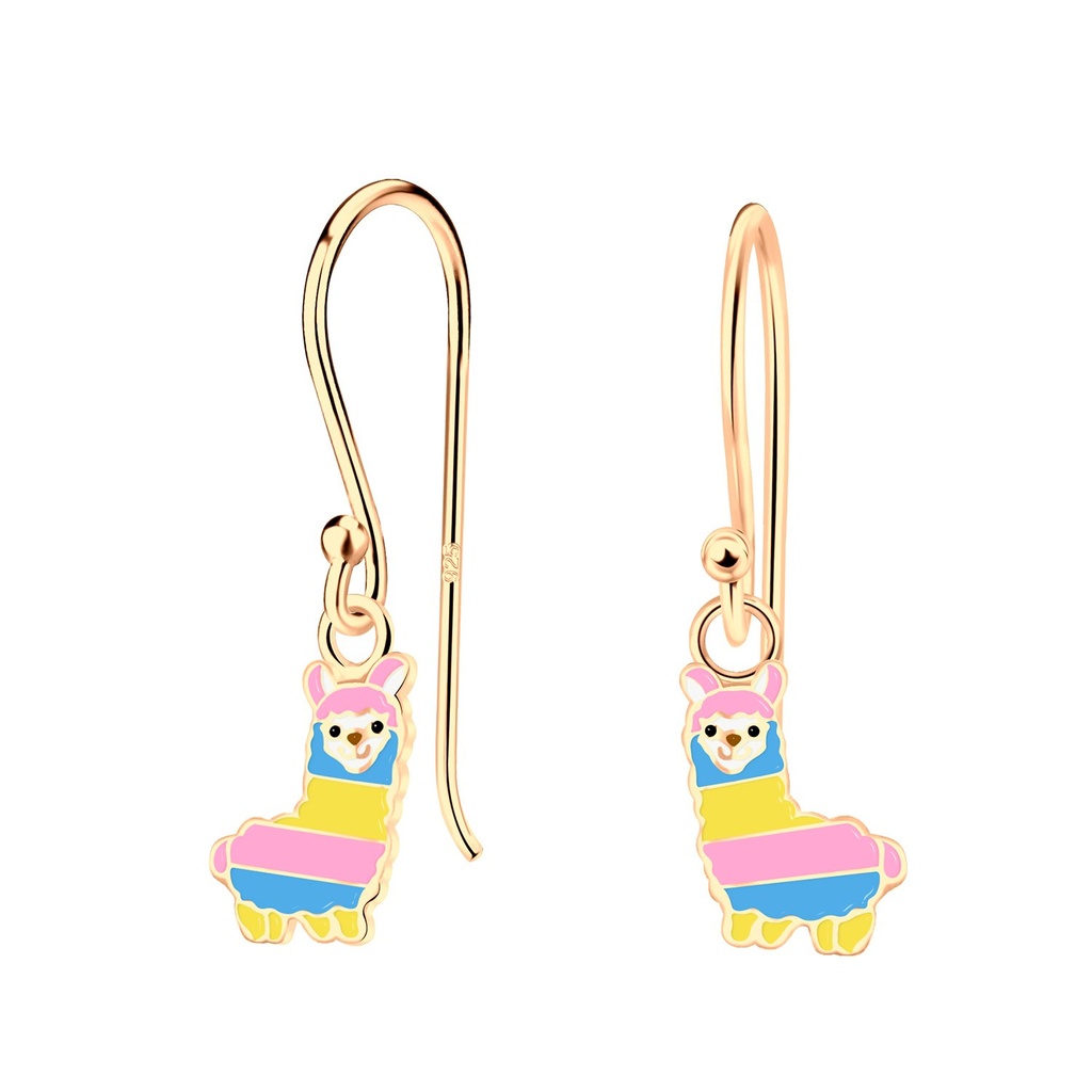 Boucles d'oreilles alpaga en argent
