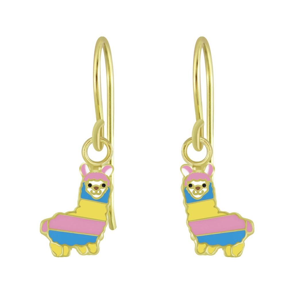 Boucles d'oreilles alpaga en argent