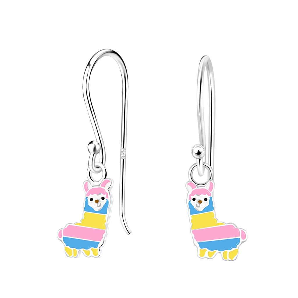Boucles d'oreilles alpaga en argent