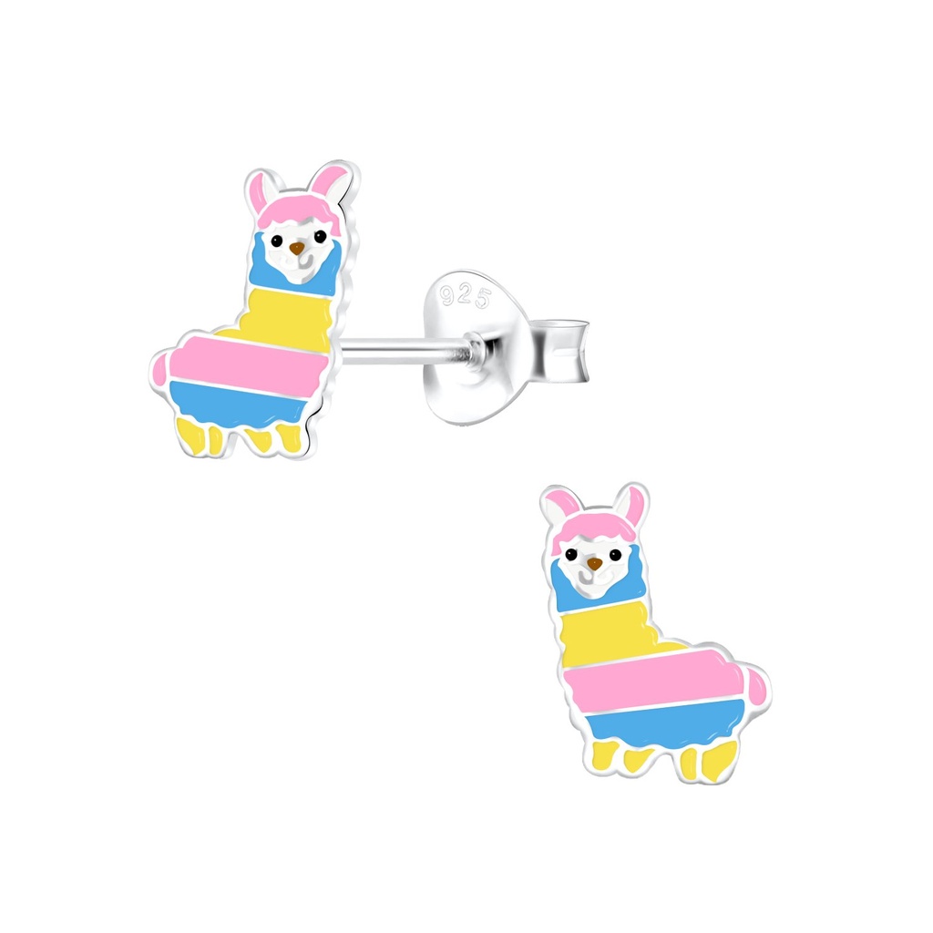 Puces d'oreilles alpaga en argent