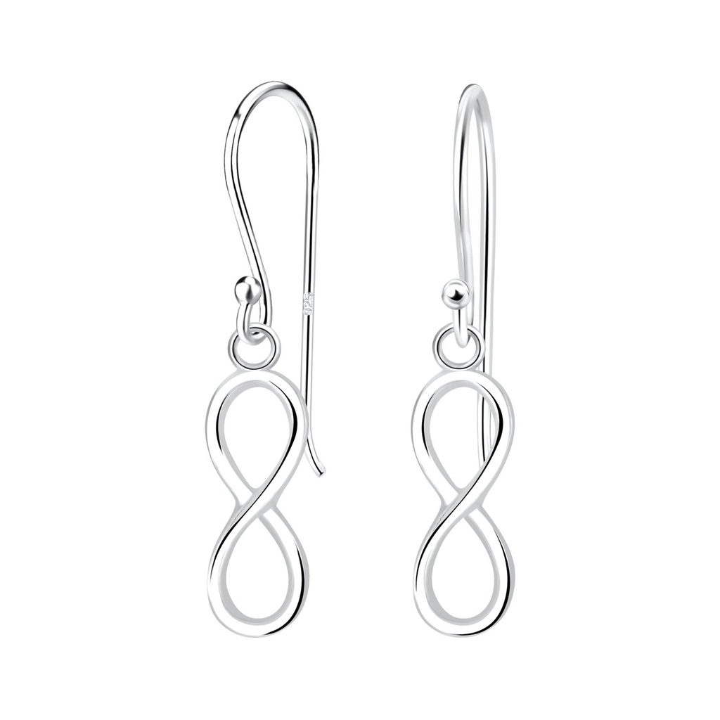 Silver Infinity Earrings