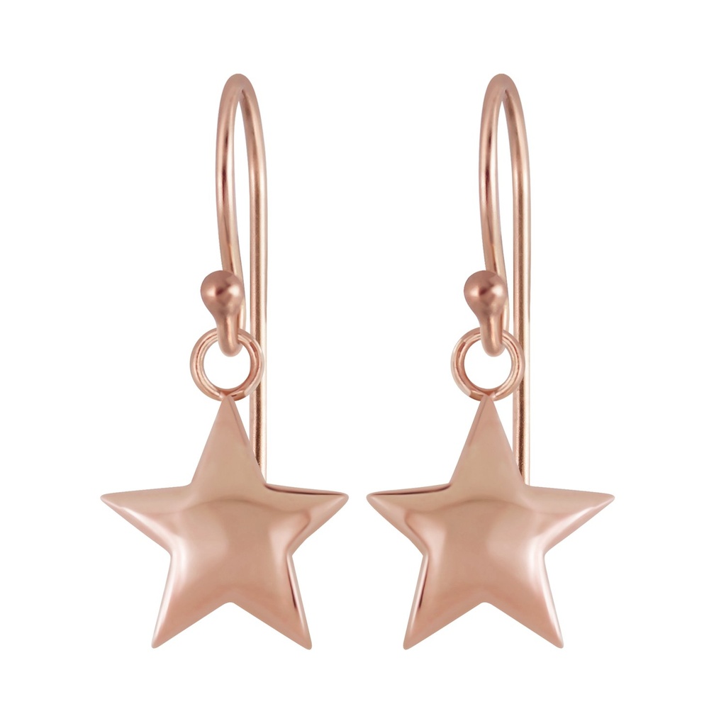 [10006628] Silver Star Earrings