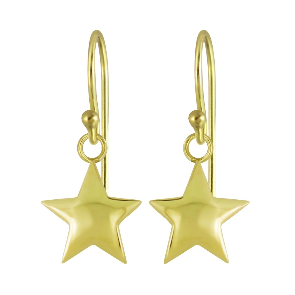 [10006667] Silver Star Earrings