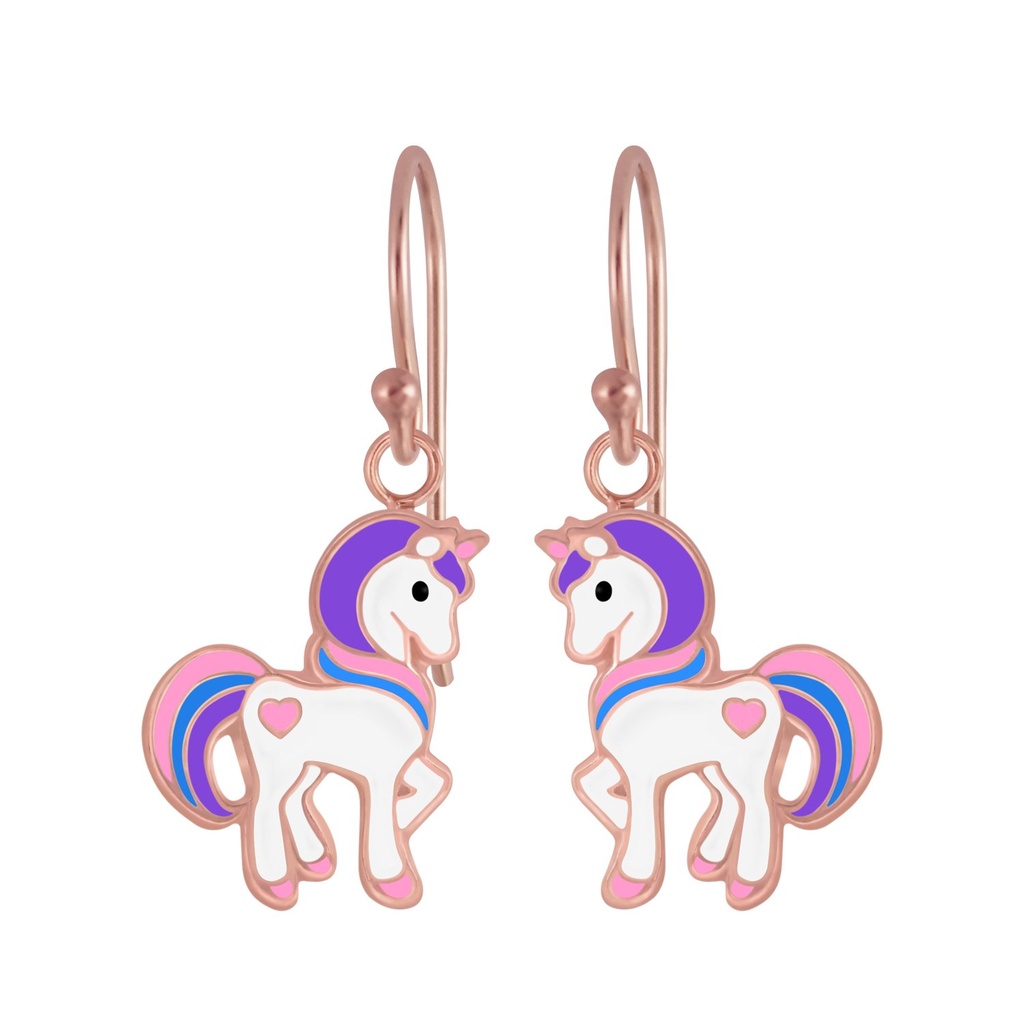Silver Unicorn Earrings