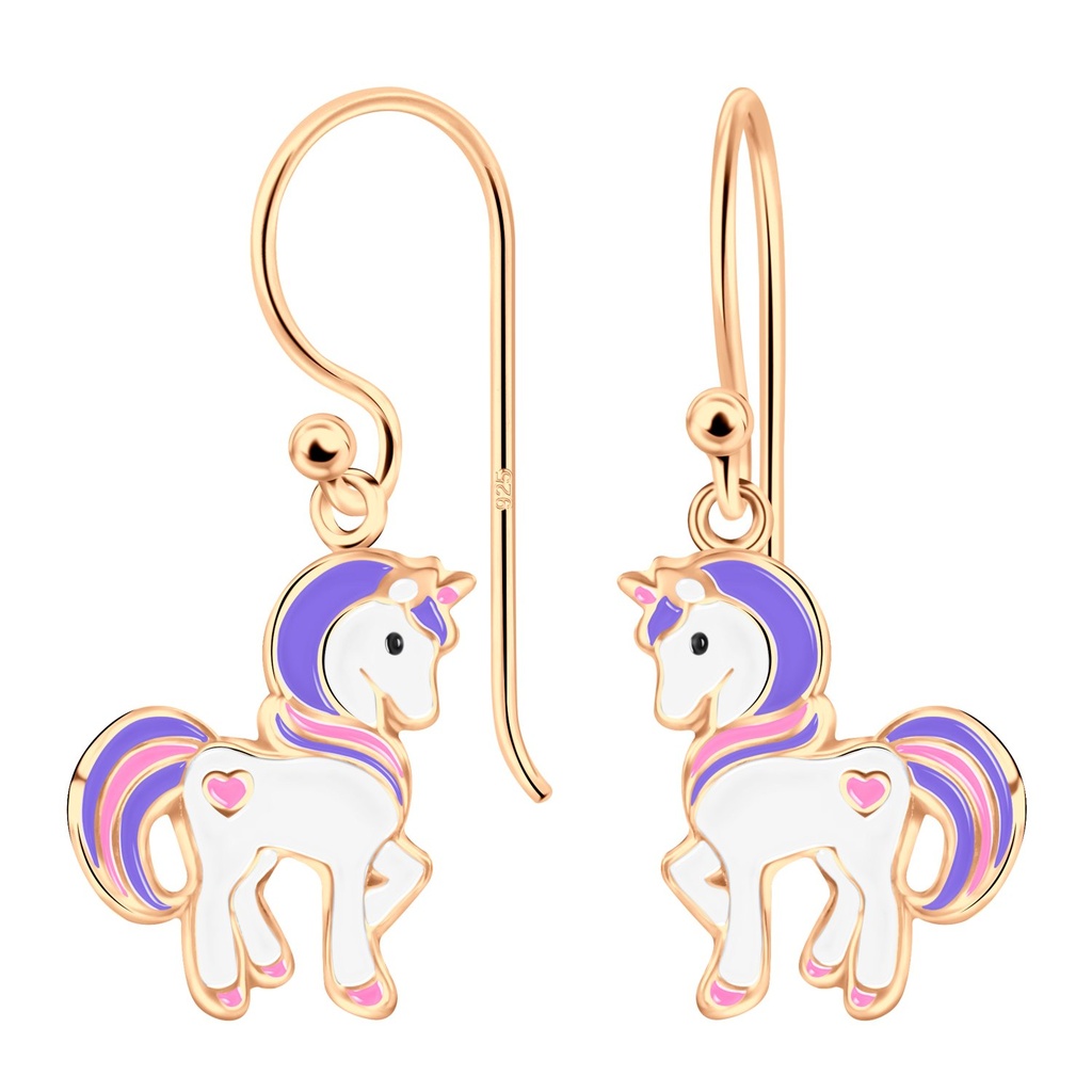 Silver Unicorn Earrings