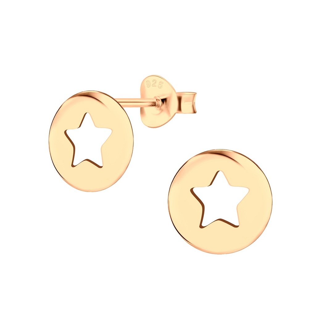 Puces d'oreilles étoile en argent