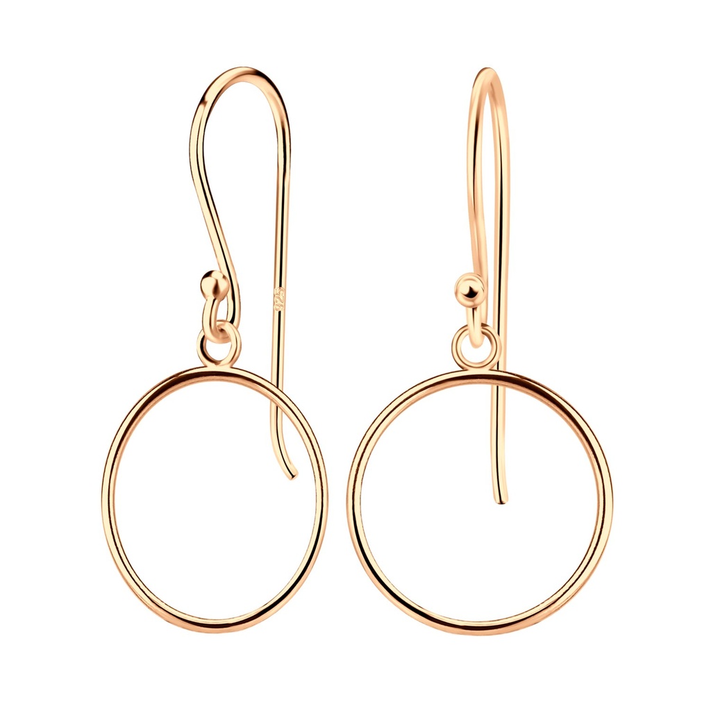 Boucles d'oreilles cercle en argent