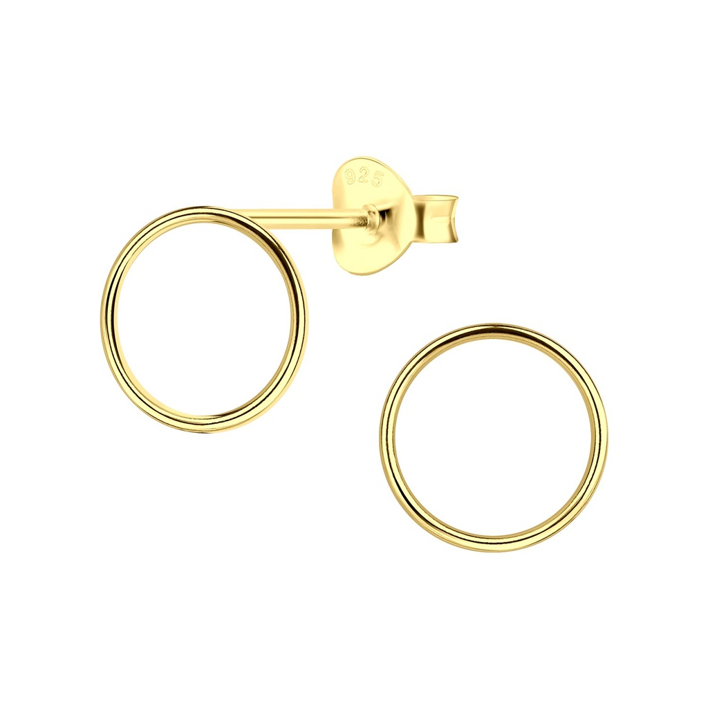 Puces d'oreilles cercle en argent