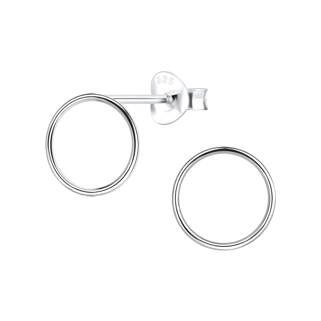 Puces d'oreilles cercle en argent