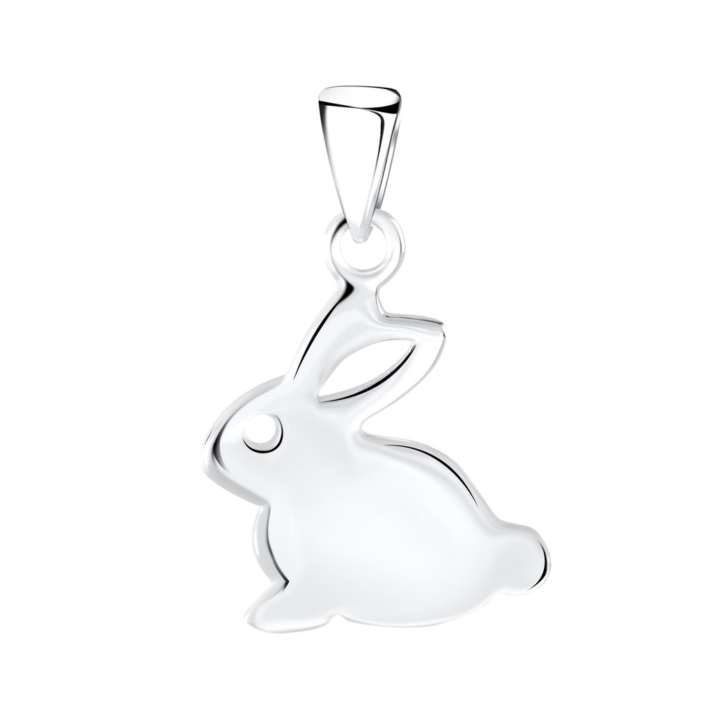 Pendentif lapin en argent