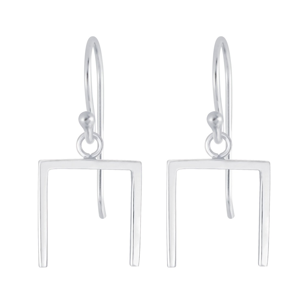 Silver Geometric Earrings