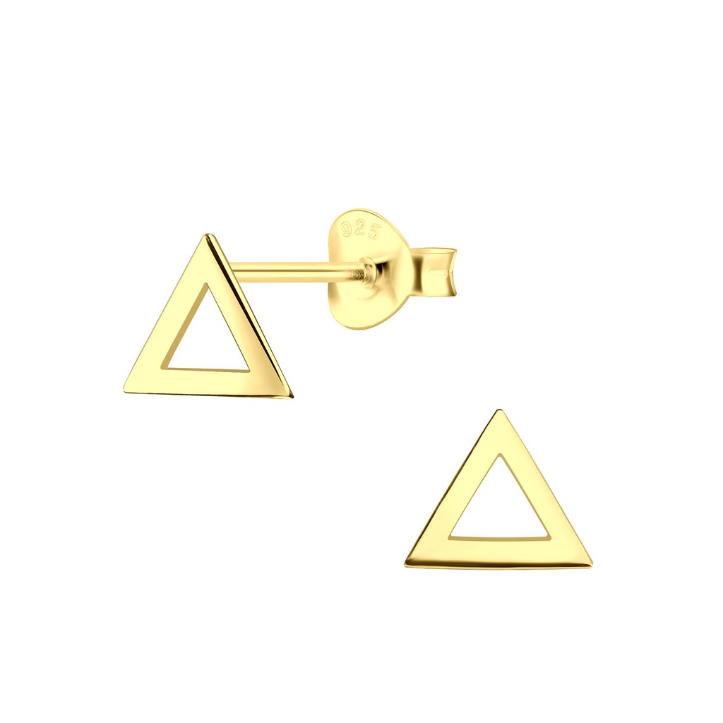 Puces d'oreilles triangle en argent
