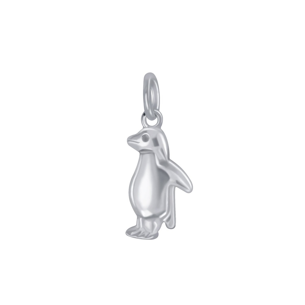 [10005901] Pendentif pingouin en argent