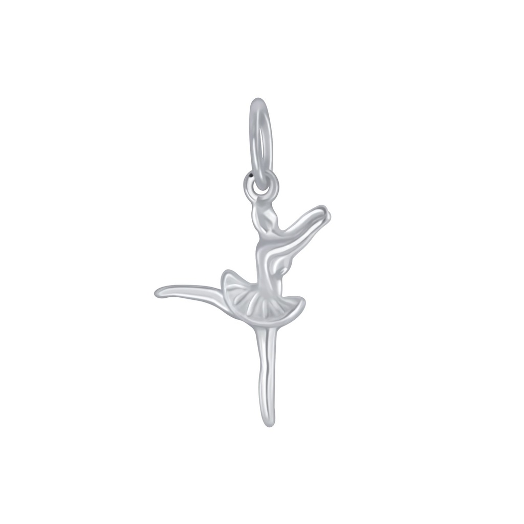 Pendentif ballerine en argent