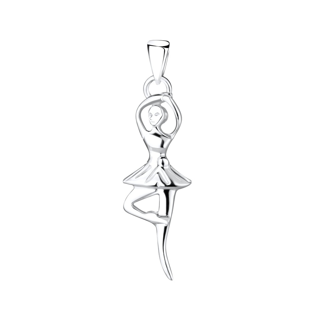 Pendentif ballerine en argent