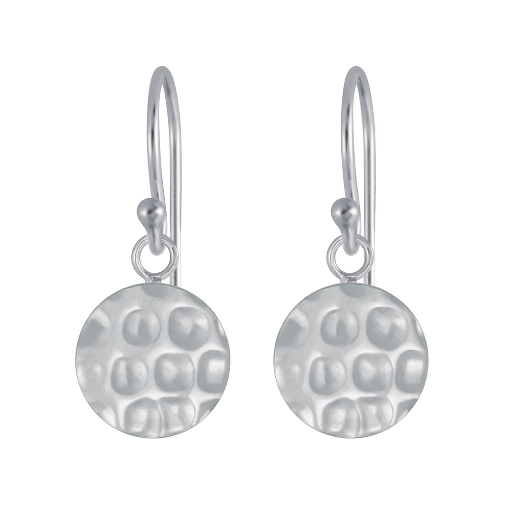 Silver Round Earrings