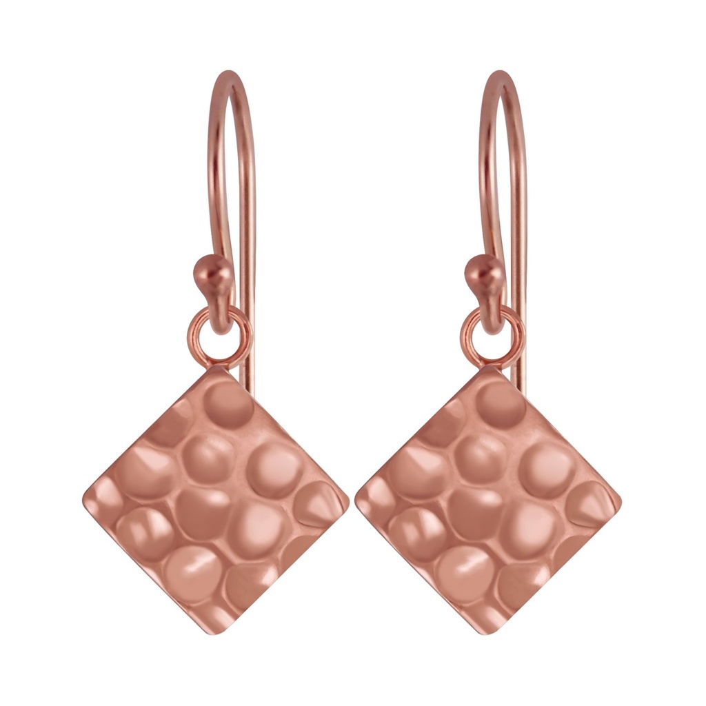 Silver Square Earrings