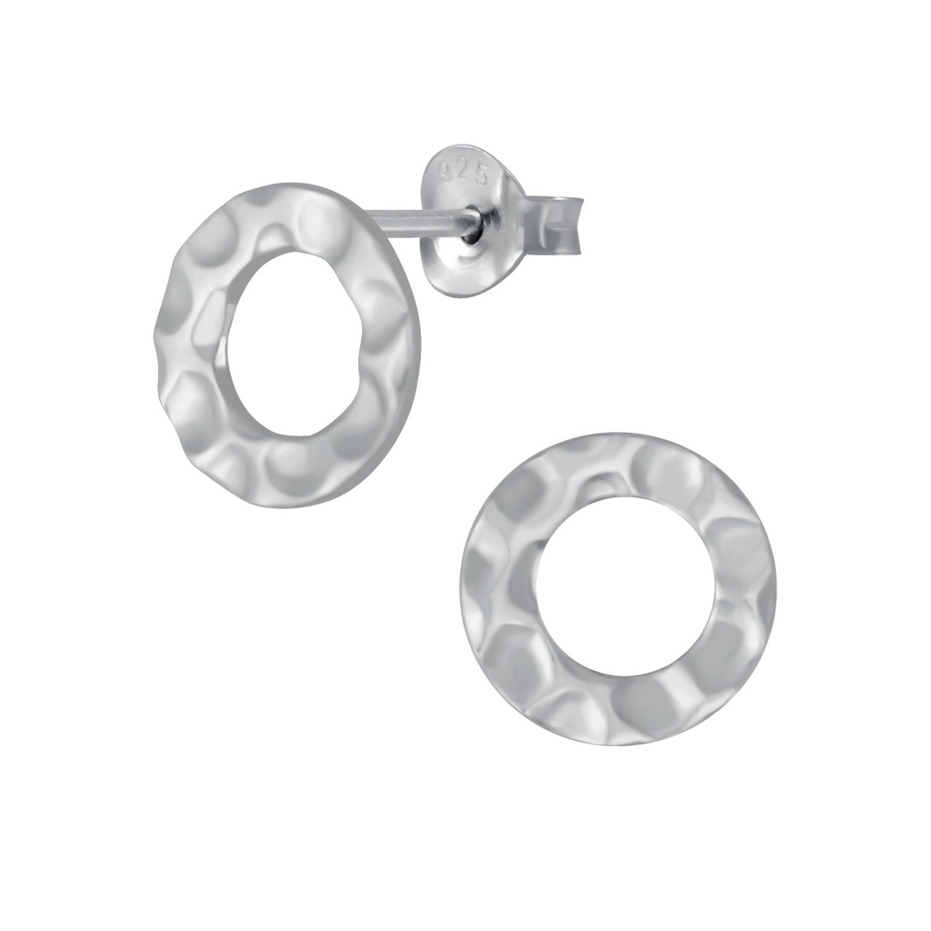 Puces d'oreilles cercle en argent