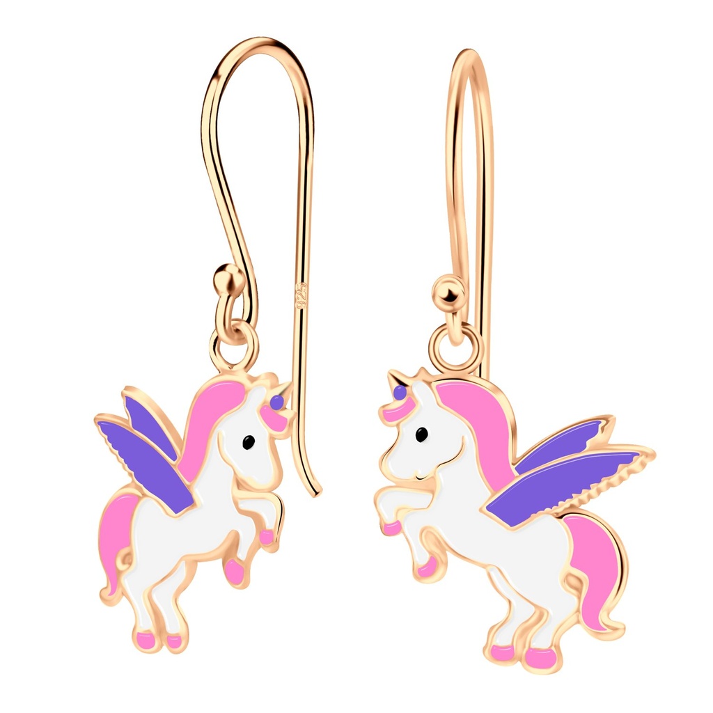 [10005357] Silver Unicorn Earrings