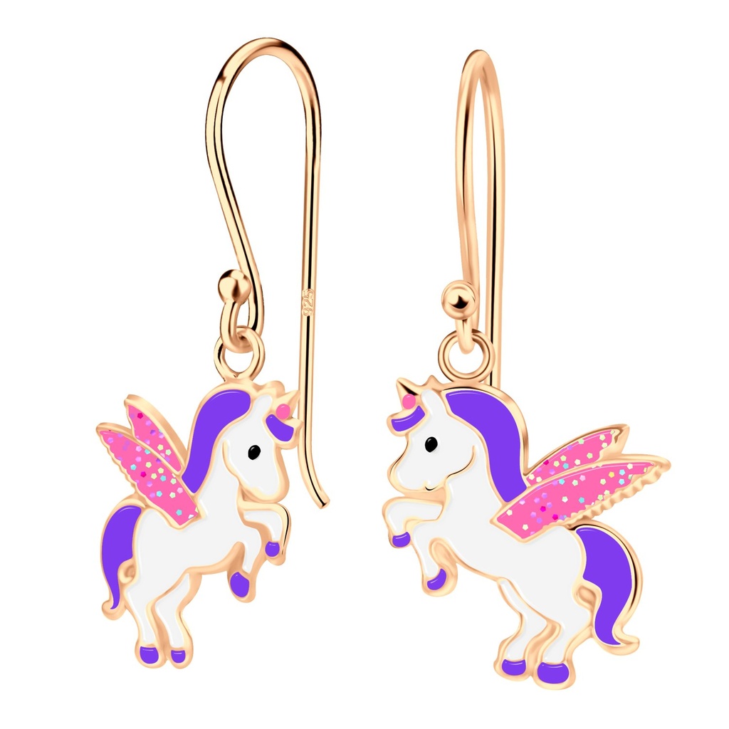 [10005356] Silver Unicorn Earrings