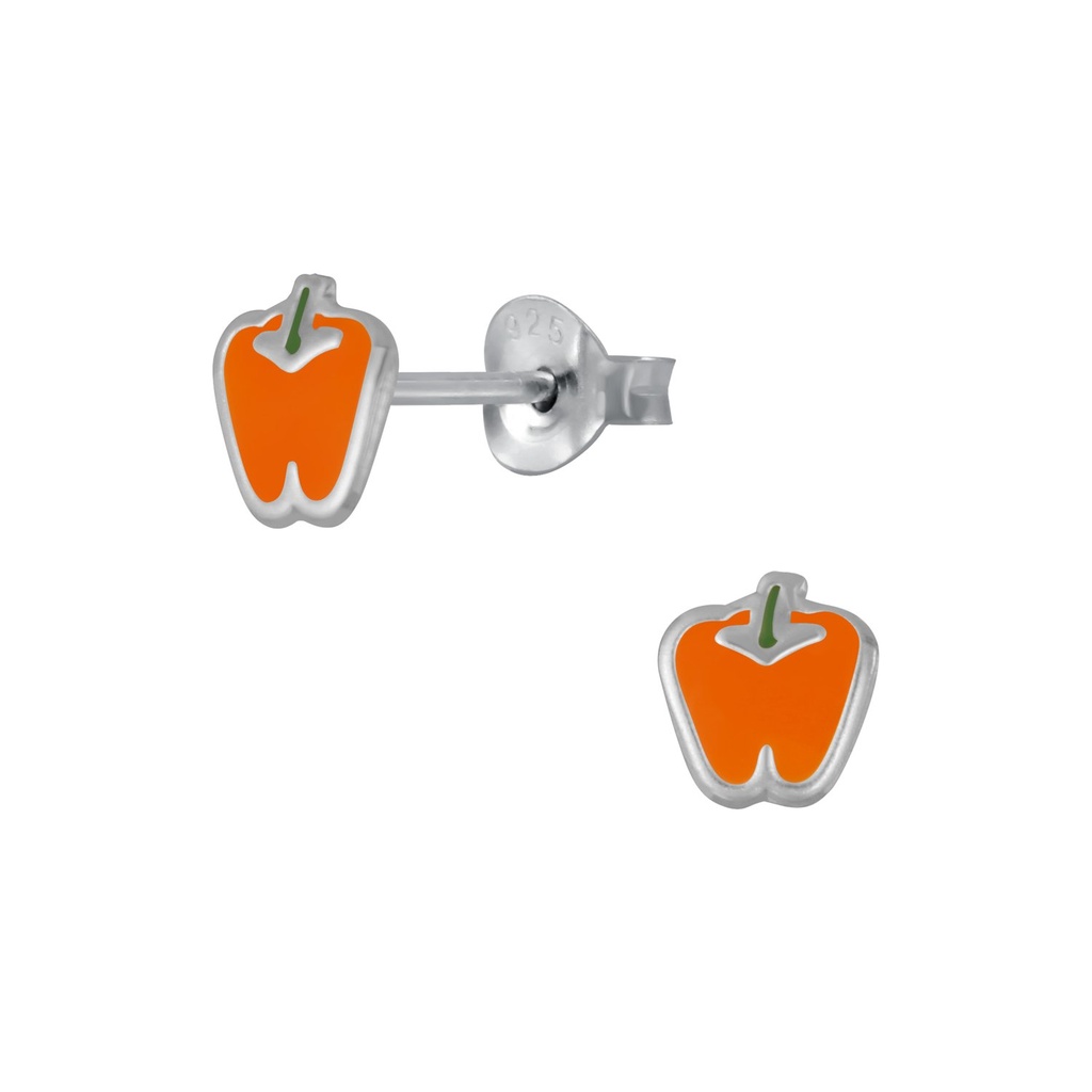 Silver Pepper Stud Earrings