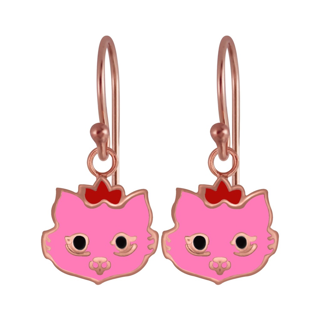Silver Cat Earrings