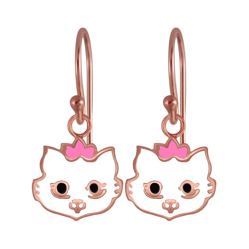 Silver Cat Earrings