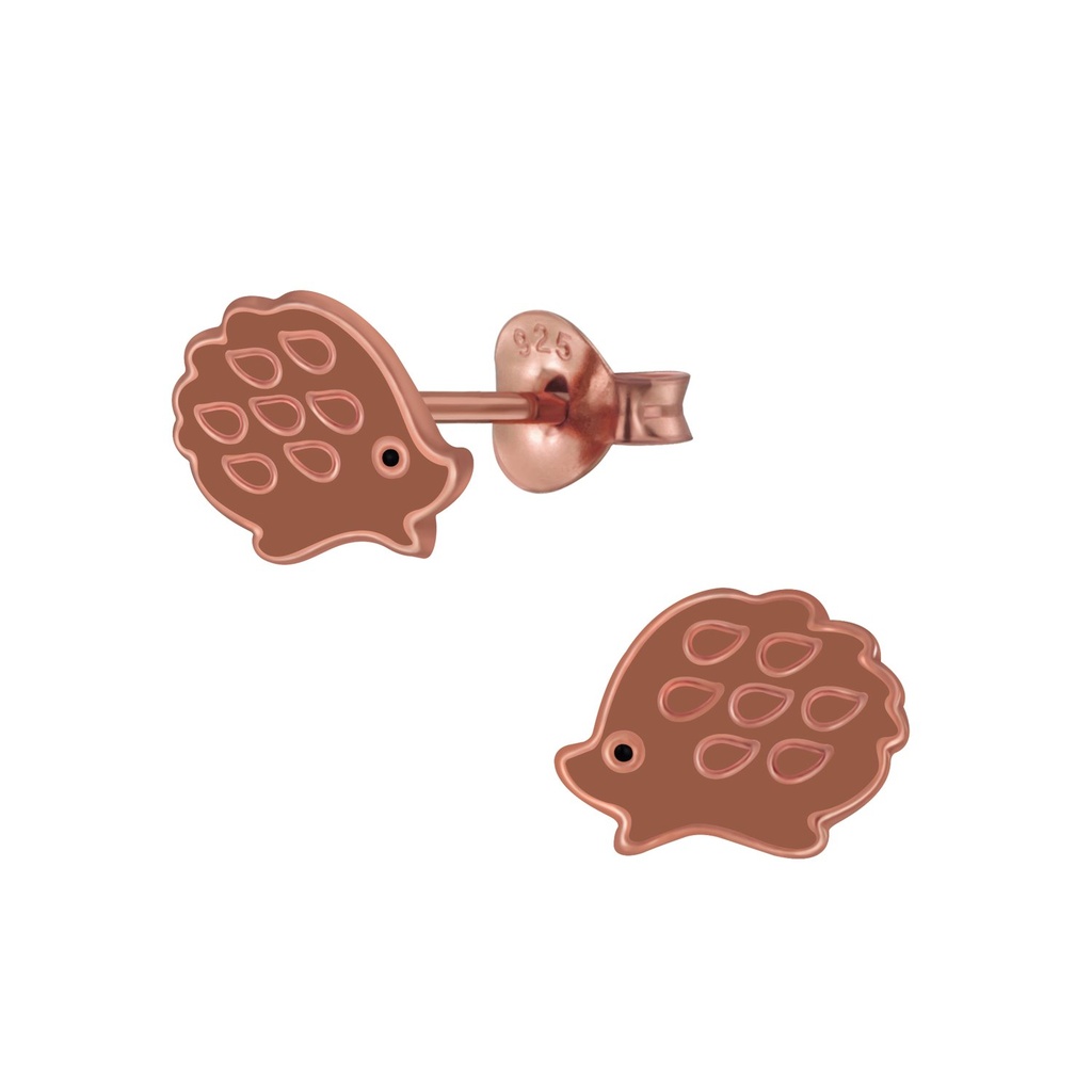 Puces d'oreilles hérisson en argent