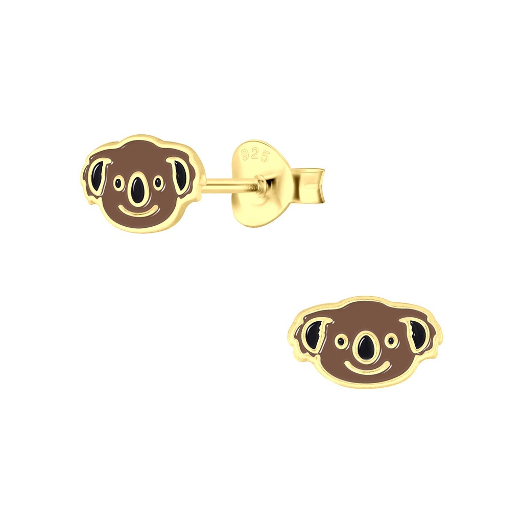 Silver Koala Stud Earrings