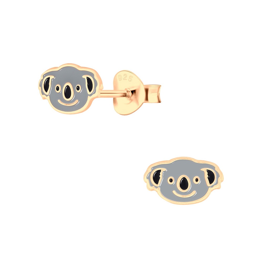 Puces d'oreilles koala en argent
