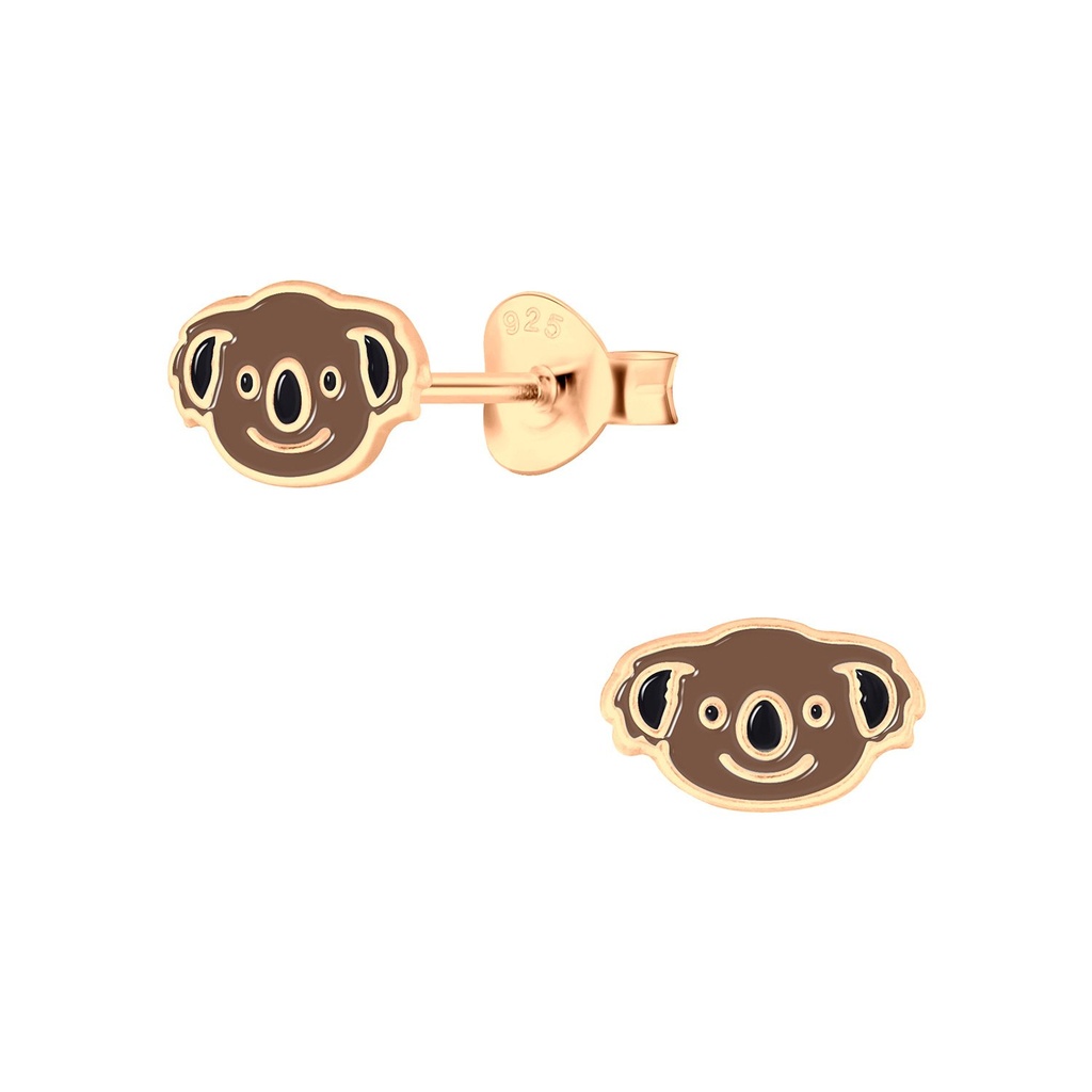 Silver Koala Stud Earrings