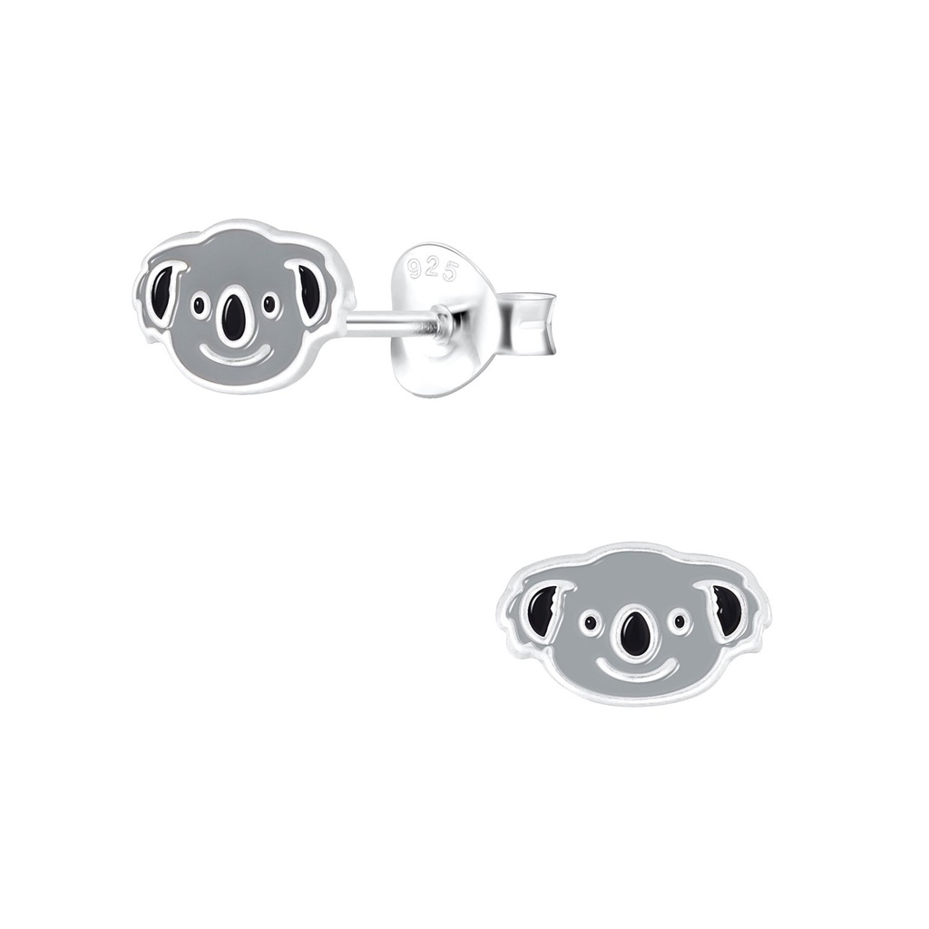 Puces d'oreilles koala en argent