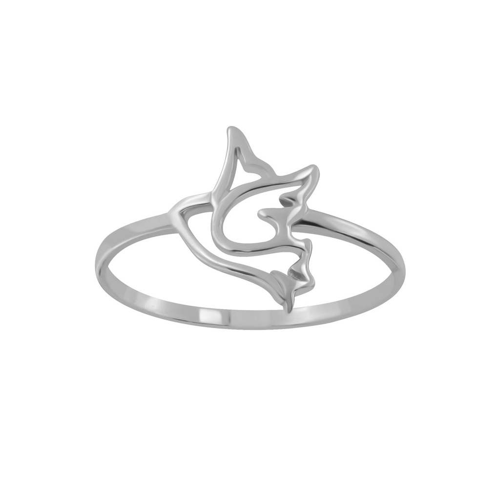 Bague oiseau en argent