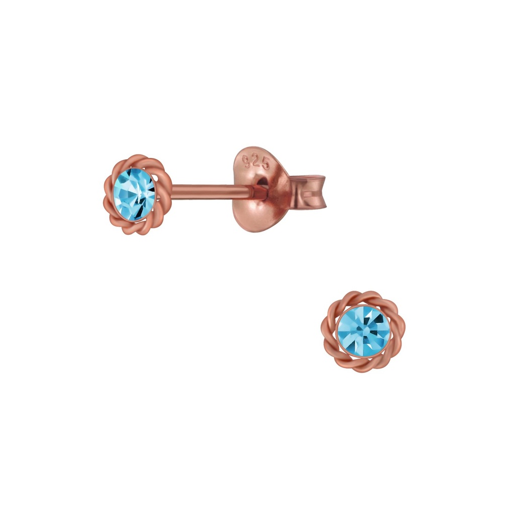 Puces d'oreilles soleil en argent