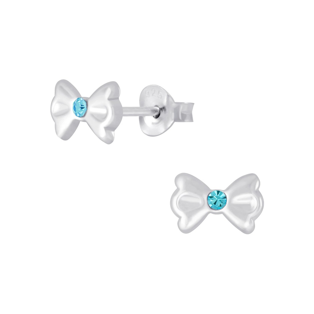 Puces d'oreilles nœud en argent
