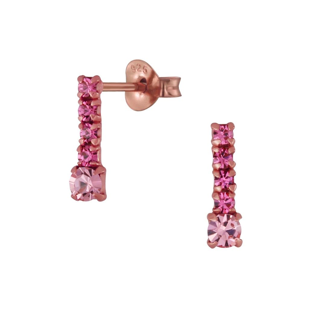 Puces d'oreilles barre en argent
