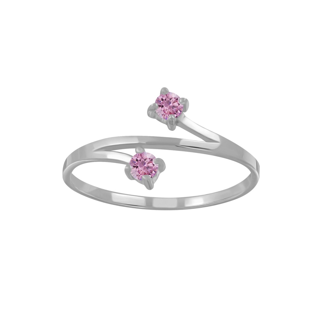 Bague pierre deux en argent