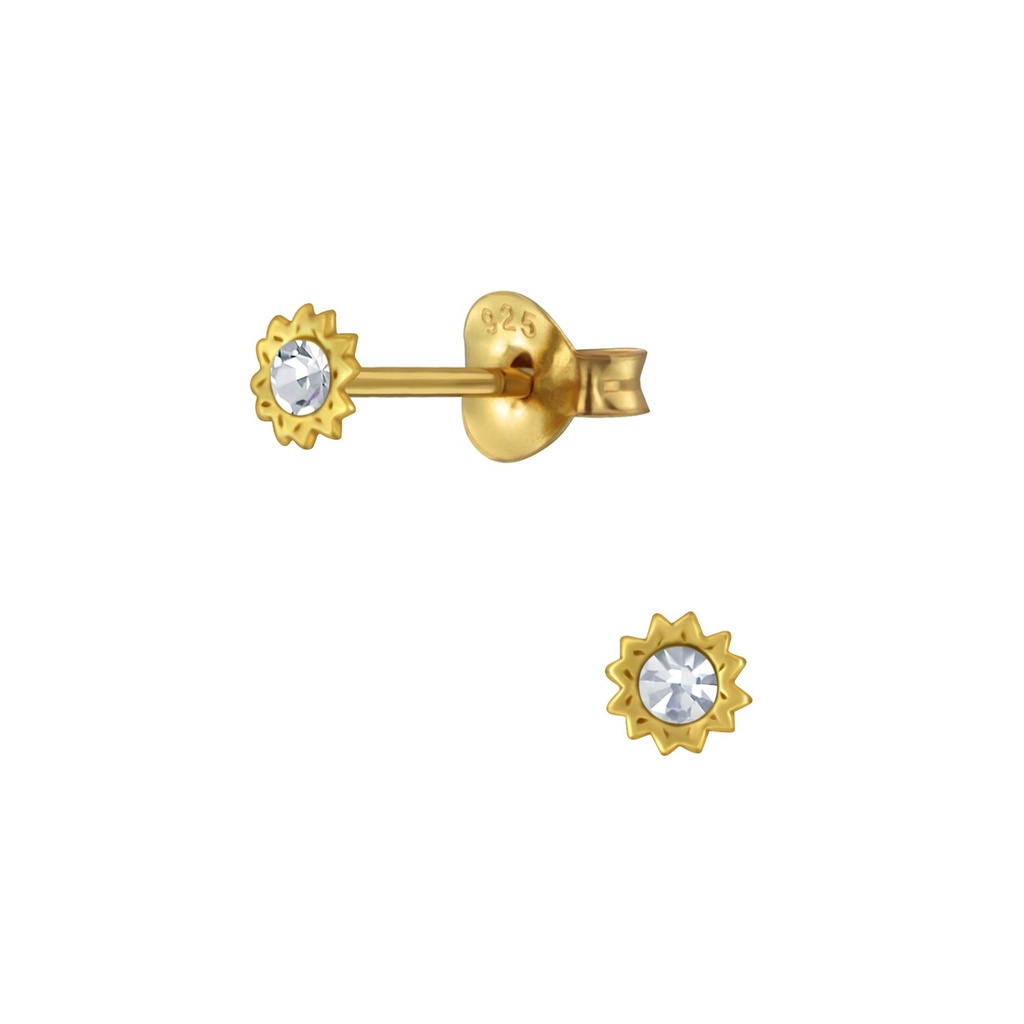 Silver Flower Stud Earring