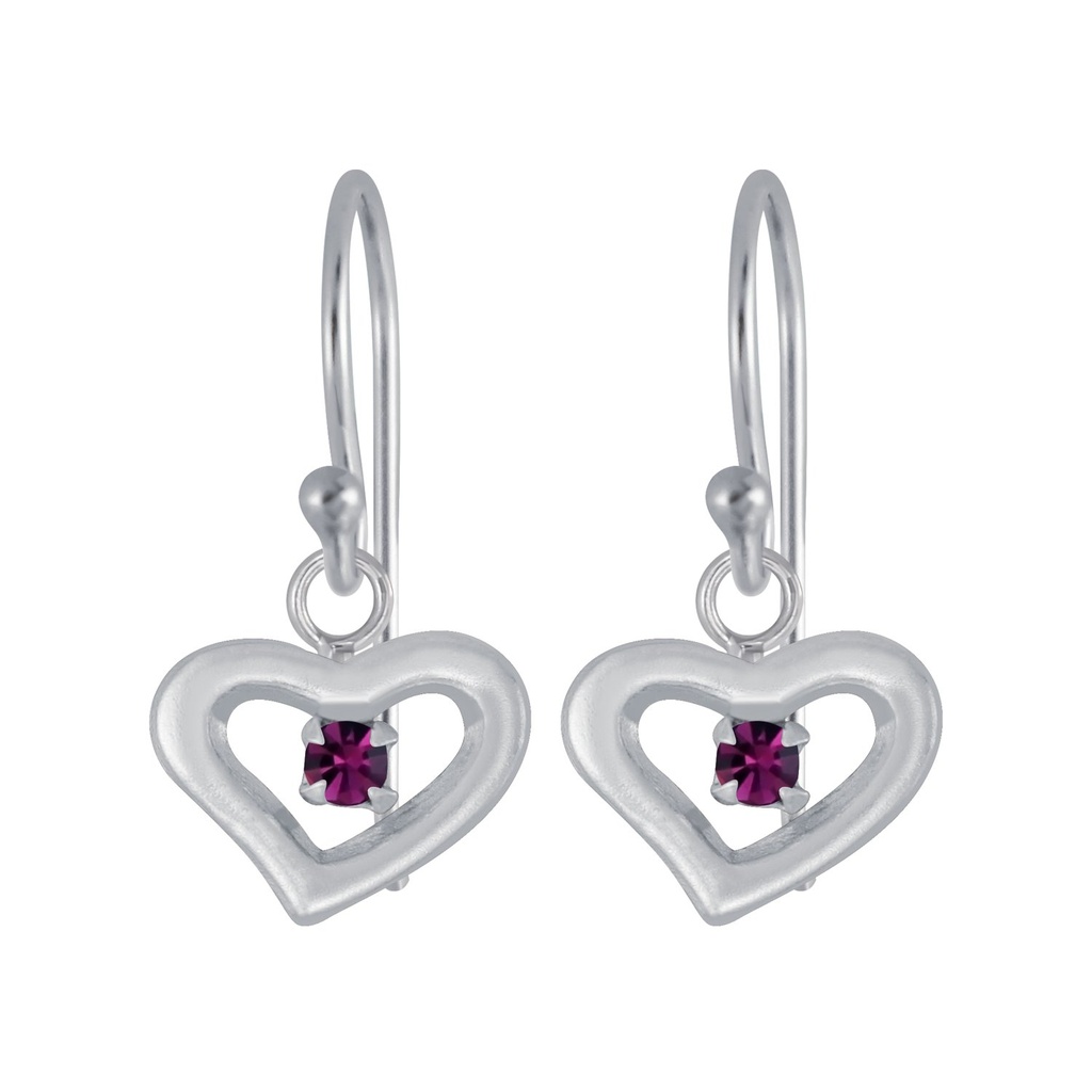 Silver Heart Earrings