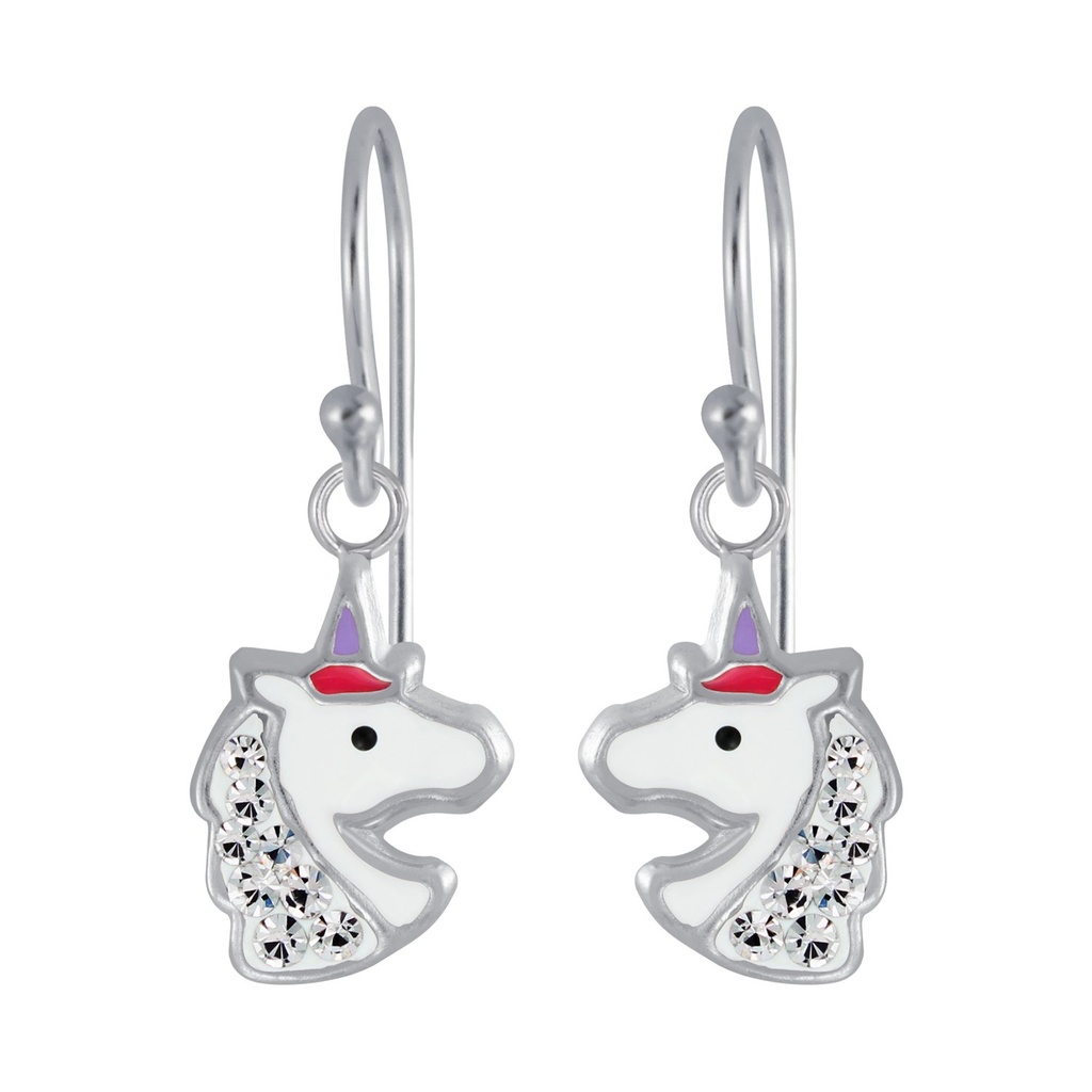 [10005365] Silver Unicorn Earrings