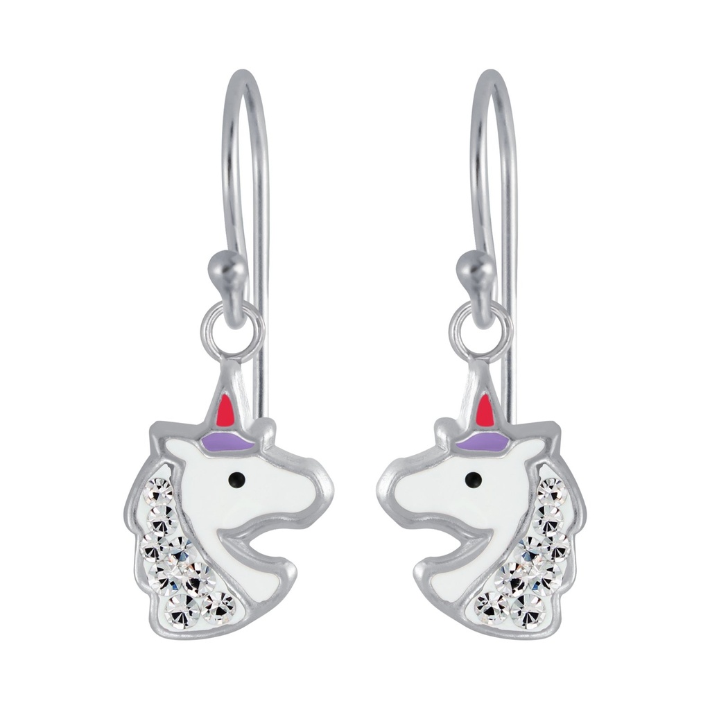 Silver Unicorn Earrings