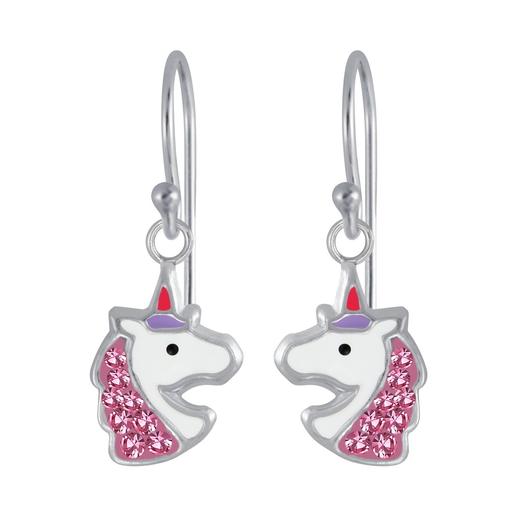 [10005298] Boucles d'oreilles licorne en argent