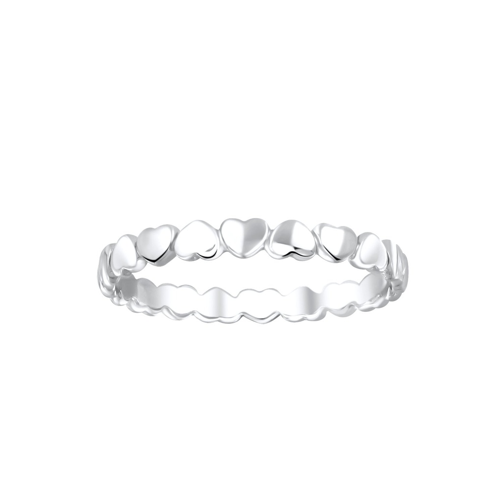 Bague cœur en argent