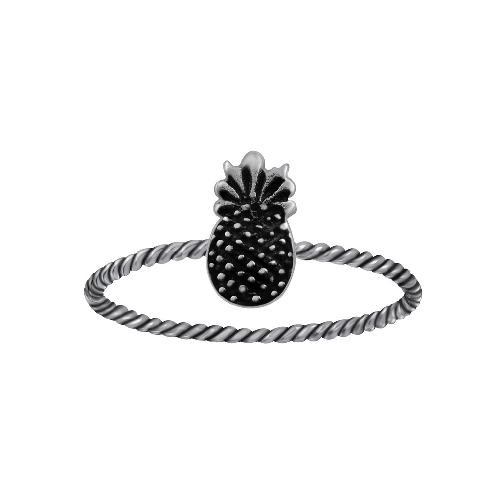 Bague ananas en argent